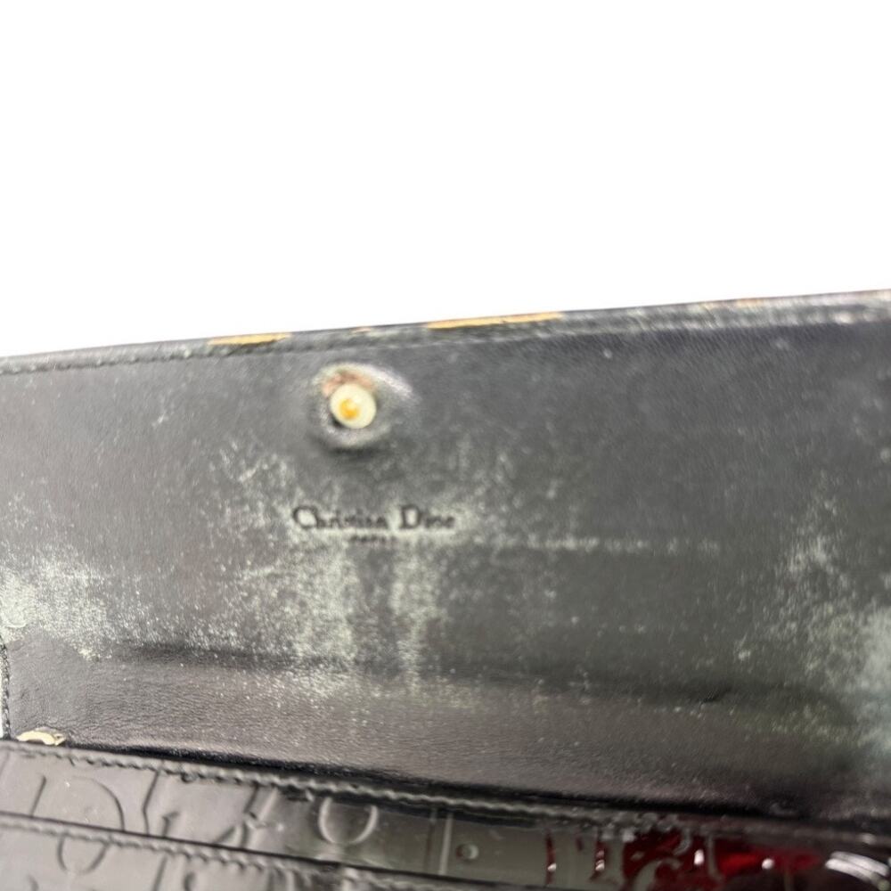 Dior Patent Leather‎ Continental Signature Long Wallet - Picture 5 of 12